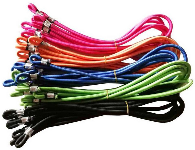 트램폴린고무줄 점핑 밴드 육각 원형 줄 호환 교체용, 블랙 10mm 1.2m