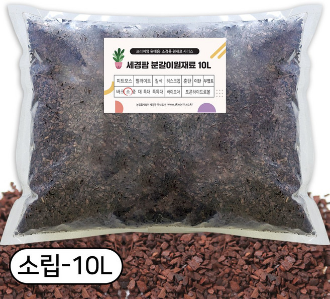 세경팜 오키아타 소나무 바크 소립, 1개, 10L