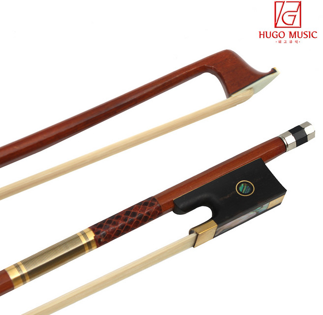 위고뮤직 SCF -3 페르남부코 바이올린 활 중급용 상급용, 골드, 1개