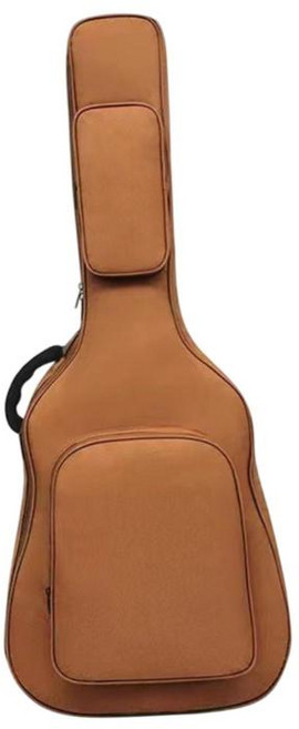 HAIMINGJUN 40~41인치 어쿠스틱 기타 가방 기타 케이스 옥스포드 천 방진 휴대용 패딩 백팩 기타 기그백 튜너 스트링용, 카키색 옷감