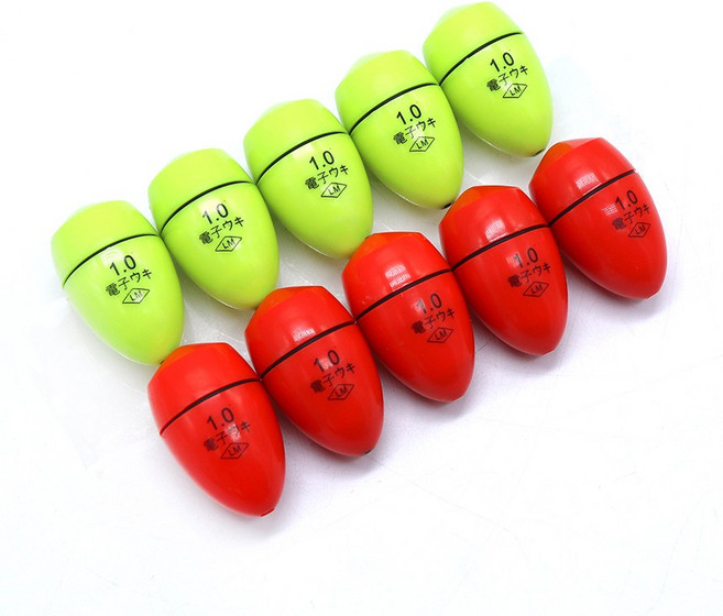 전자 구멍찌 갯바위 전자찌 주야겸용 찌, 10개입, 1호