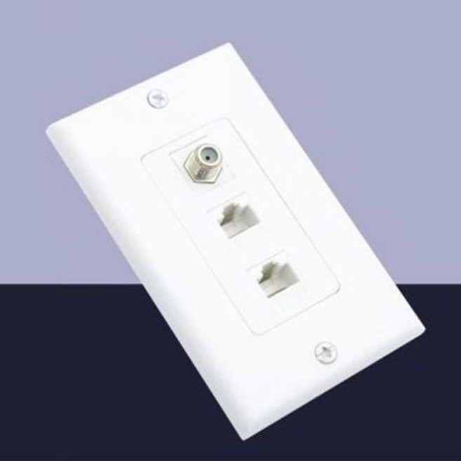 월 플레이트 rf 1포트 lan x 2 포트 전산 코드 extender kvm, 1개