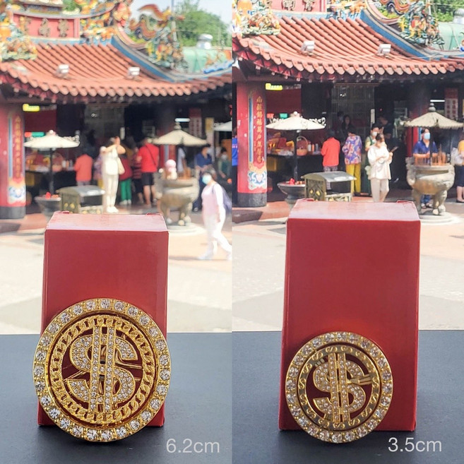 時來運轉鑲鑽配件 可旋轉DIY飾品, 發,3.5 公分