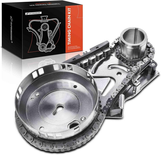 A-프리미엄 엔진 타이밍 체인 키트 적합 OHV 8기통 5.7L 6.1L 크라이슬러 300 아스펜 & 지프 커맨더 그랜드 체로키 닷지 챌린저 충전기 듀랑고 매그넘 램 1500 픽업