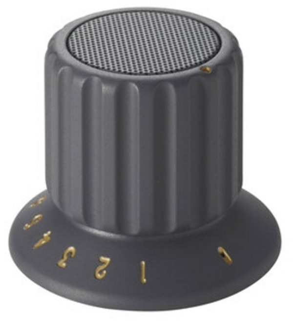 BRUNO Bluetooth IPX4 BDE060-BGY 브루노 볼륨 노브 스피커 무선 방수 음량 조정, 다크그레이