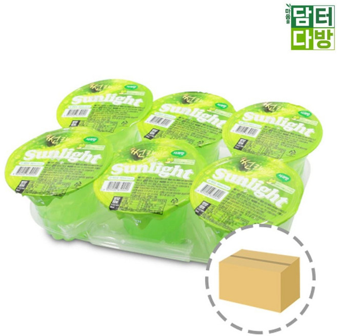 썬라이트 사과맛 푸딩젤리 180ml 1BOX (48개입) ths+168SH