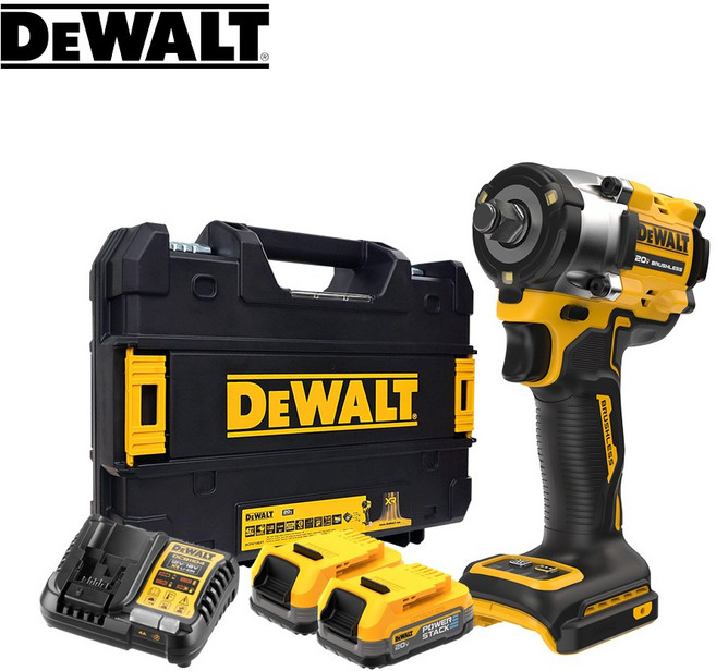 디월트 DCF921E2T 충전임팩렌치 20V 1.7AH 1/2 BL모터 4단 모드변경 무선 임팩트