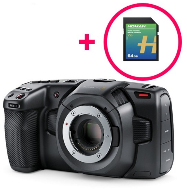 Blackmagic Pocket Cinema Camrea 4K / 블랙매직디자인 블랙매직 포켓 시네마 카메라 BMPCC 4K, 단품