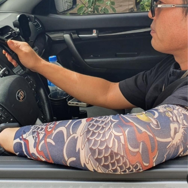 운전용 문신 타투 이레즈미 팔 토시 22개 여름 팔토시