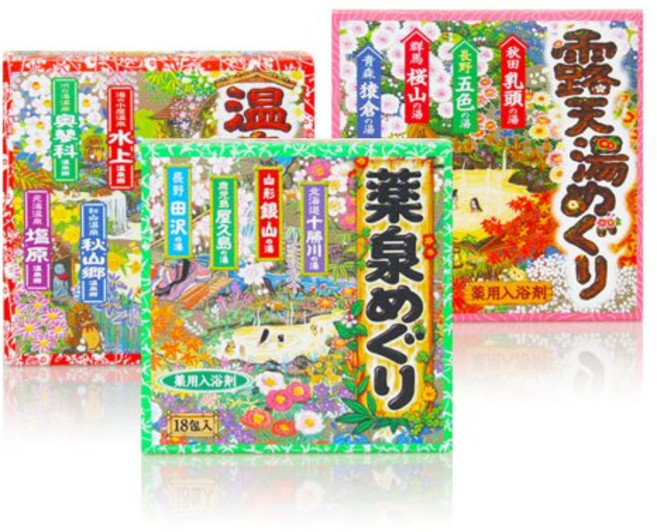 바스참 바스로망 온천시리즈 반신욕 족욕 온천입욕제, 온소_고하쿠 사라하나노유(6입), 1개