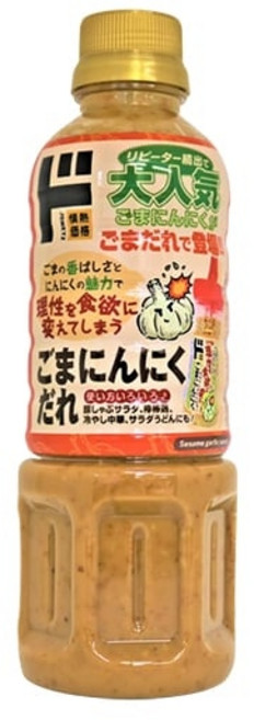 일본 돈키호테 참깨 마늘 타래 만능 소스 드레싱, 1개, 400ml