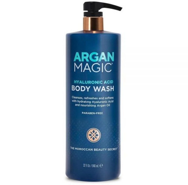 Argan Magic 히알루론산 바디 워시 수분 공급 아르간 오일로 클렌징 리프레쉬 부드러움 파라벤 프리 (