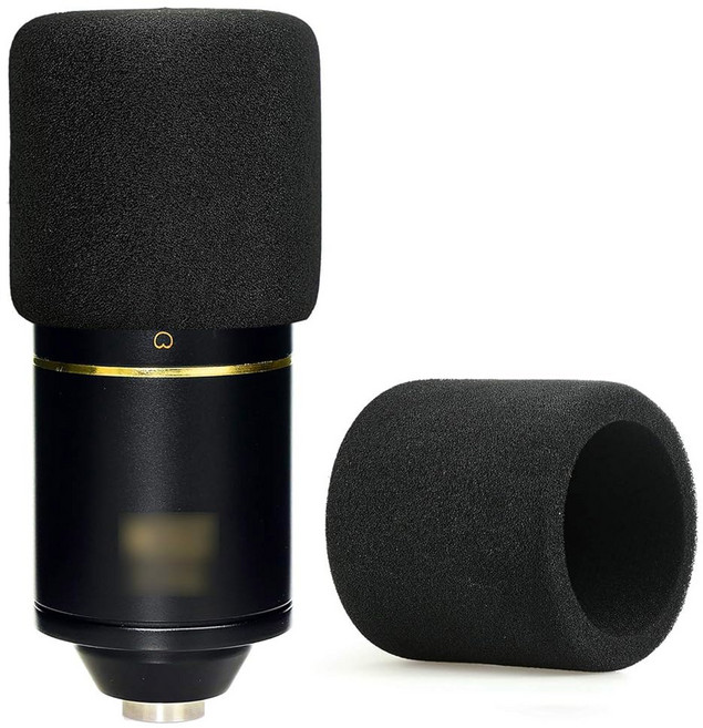 YOUSHARES MXL 770 990 마이크 폼 윈드스크린 - 팝 필터용 마이크 폼 커버 (블랙)