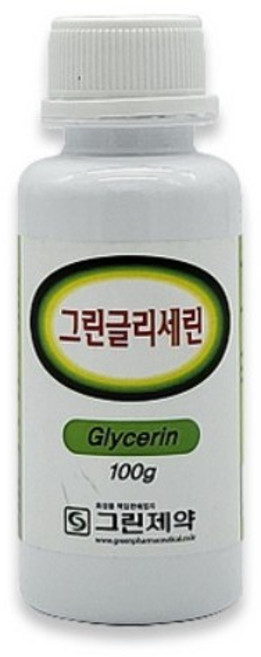 그린제약 글리세린 100g 1개/ 화장품 핸드크림 각질 슬라임 보습 풋케어 비누, 1개