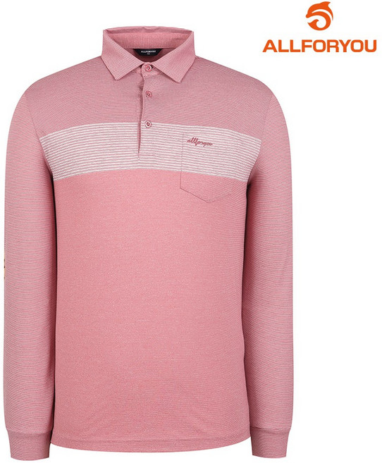 [올포유] 남성 컬러 블록 스트라이프 카라 티셔츠 AGTYM1311-403