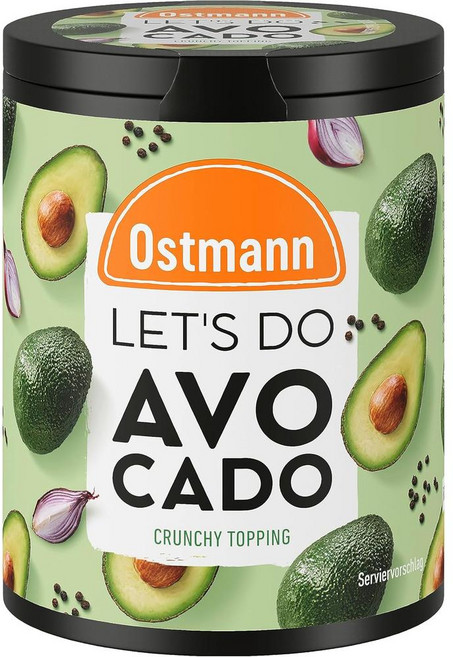 독일 오스트만 Ostmann Spices Avocado 아보카도 크런치 토핑 스파이스 솔트 시즈닝, 5개, 70g
