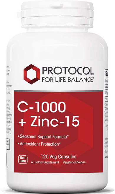 프로토콜포라이프밸런스 C-1000 + 아연-15 베지 캡슐, 1개, 120정