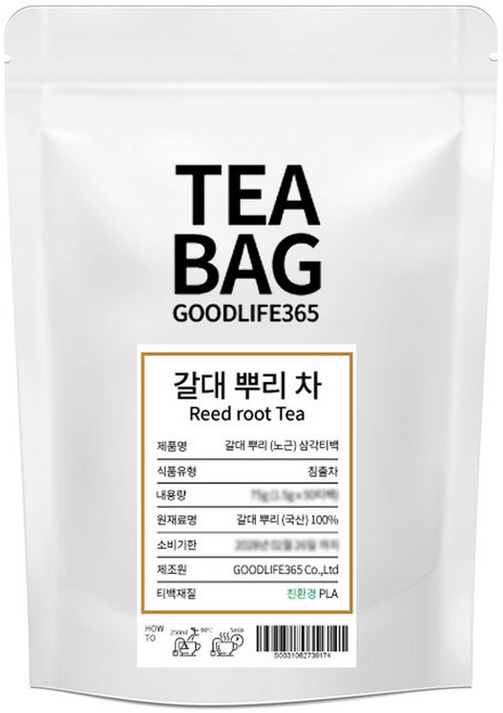 굿라이프365 갈대뿌리차 노근차 삼각티백 100개입, 1개, 1.5g
