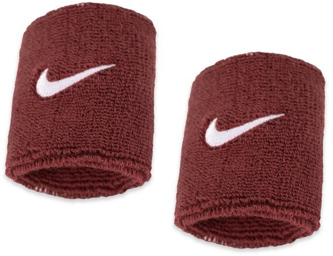 나이키 스우시 클래식 손목밴드, 와인, 2개