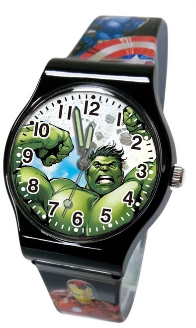 【漫威Marvel】正版授權 夜光指針兒童數字殼手錶 (蜘蛛人 美國隊長 鋼鐵人)
