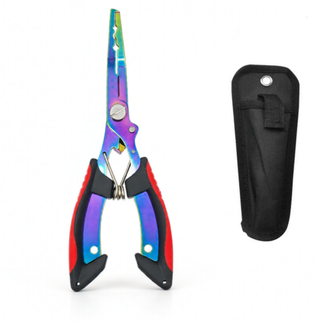 레드에셋 낚시 플라이어 바늘제거 공구, 1개, 티타늄