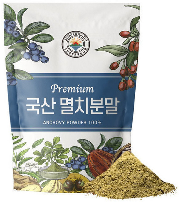 국산 멸치 가루 분말 500g 1개