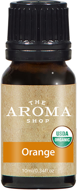 더아로마샵 USDA 유기농 에센셜오일 디퓨저 아로마테라피 숙면 힐링, 1개, 10ml, 오렌지 유기농 에센셜오일
