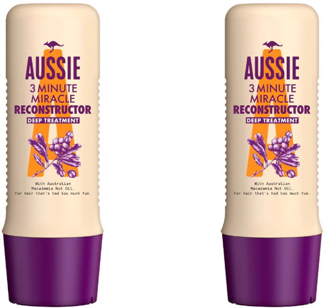 Aussie 오지 3분 미라클 리컨스트럭터 딥 트리트먼트 컨디셔너 250ml x 2 호주 독일 승무원 추천