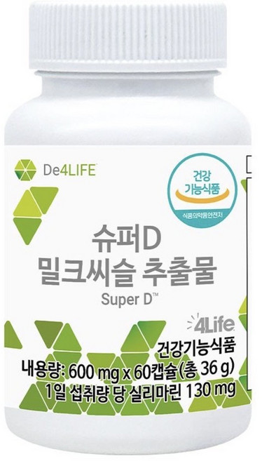 포라이프 슈퍼D 밀크씨슬 60정 1개, 2개