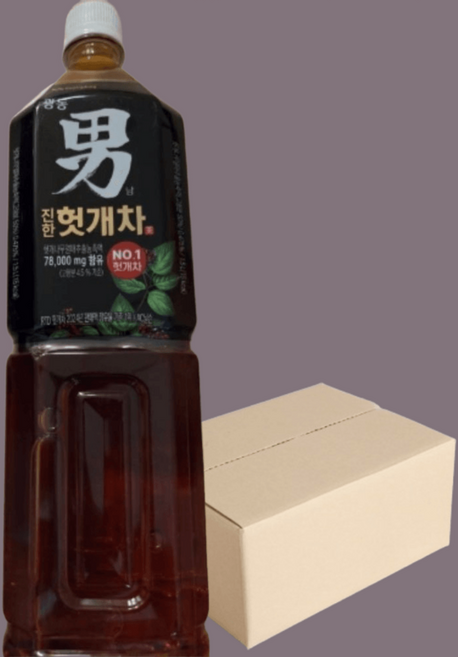 광동 男 진한 헛개차 1.5L x 12pet(무/유라벨 랜덤), 1세트, 12개입