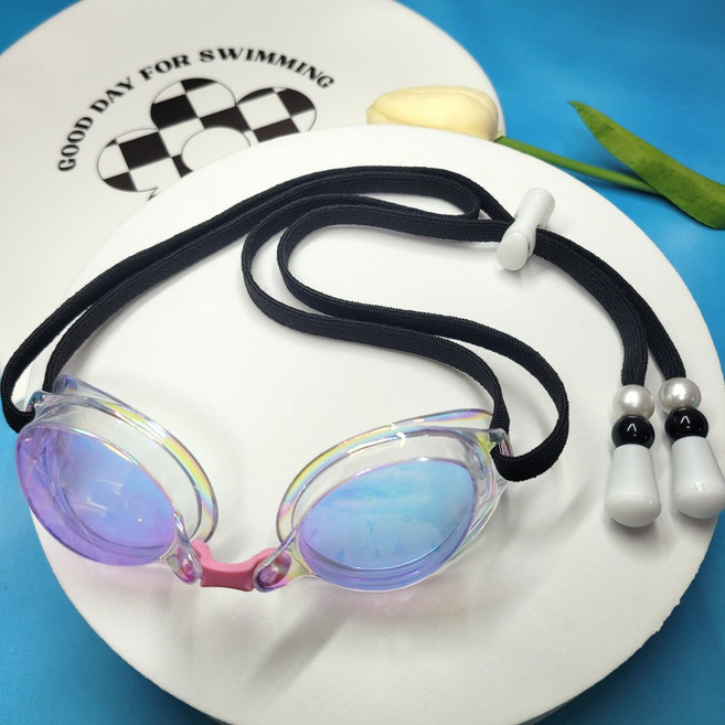 (수빠마)스판 밴드 진주수경끈 프리다이빙마스크줄 수제수경끈교체, 블랙, 1개