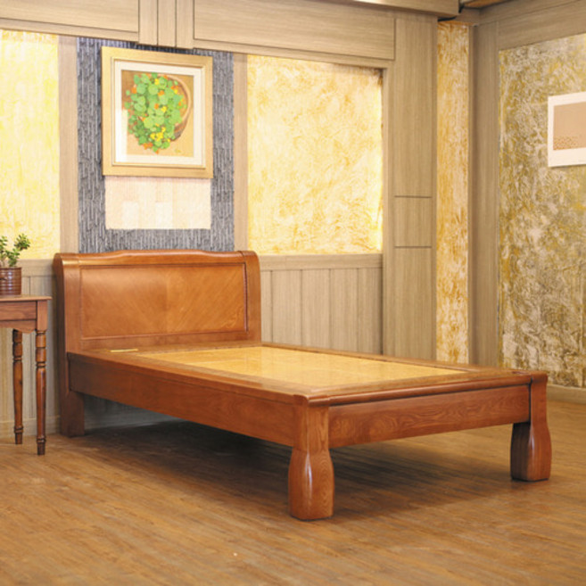 도매토피아 골든잼 원목 천연생황토 싱글 돌침대 물망초 흙침대, 1개