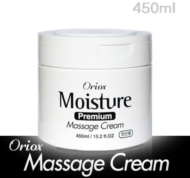 오릭스 (Oriox) 모이스처 프리미엄 마사지크림 450ml 대용량 전신용 업소용, 1개
