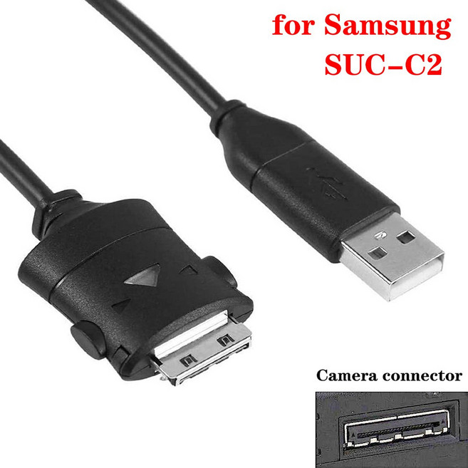 1PCS SUC C2 USB 이터 전송 코드 삼성 호환 디지털 카메라 NV3 NV5 NV7 I5 I6 I7 I70 NV20 L70 L73 L74 L7, .5M