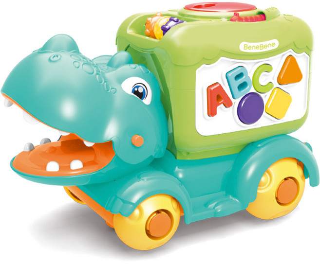 베네베네 디노 롤링박스 공룡 자동차 도형맞추기 알파벳 아기 장난감, 1개, 본품