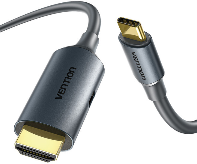 벤션 4K HDMI to C타입 모니터 VR AR 미러링 비디오 케이블 보조모니터 연결, 1.5m, 1개