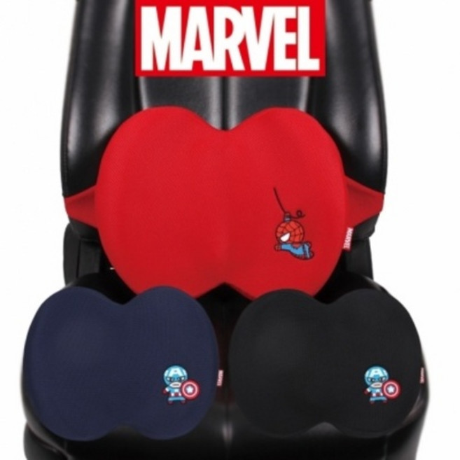 마블 히어로 스파이더맨 등쿠션 캡틴아메리카, 아이언맨 네이비, 1개