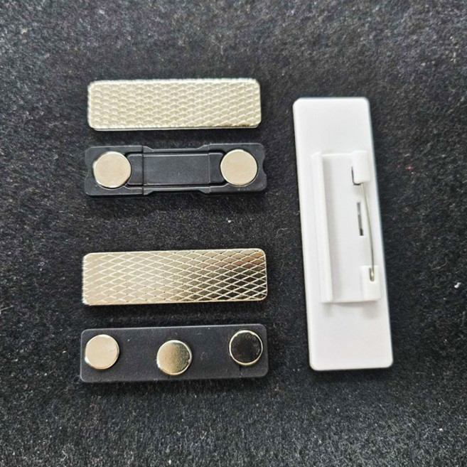 명찰자석 2구 3구 자석 명찰 이름표 재료 만들기 강력한 네오디움 캠핑 우레탄창 고정부품 직원, 2구명찰자석