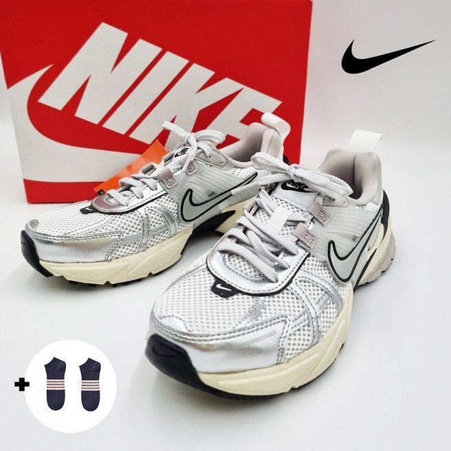 나이키 V2K 런 운동화 러닝화 스니커즈 남성 여성 커플 신발 (라이프팝 줄무늬양말증정)