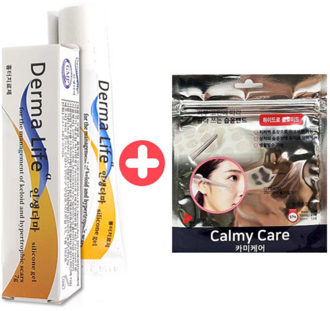 더마라이프 인생더마 겔타입 7g + 카미케어 혼합형 1매 57P 화상 수술 흉터관리, 1개
