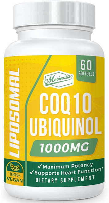미국 메시날리스 리포솜말 코큐텐 1000mg 60정 유비퀴놀, 1개
