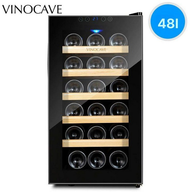 미니와인셀러 미니와인냉장고 와인 셀러 W087B, 블랙, 기본 색상