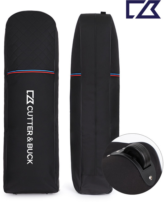 커터앤벅 클럽보호 쿠션 휠 항공백바퀴달린 항공커버 - CBU3AAC377, 블랙