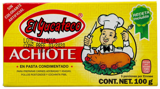 ACHIOTE 엘 유카테코 아치오테 페이스트 100g, 1개