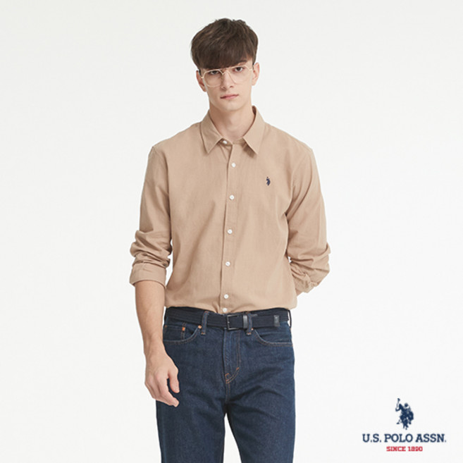 [U.S. POLO ASSN.] 코튼 클래식 셔츠 남성 MP23-SH914