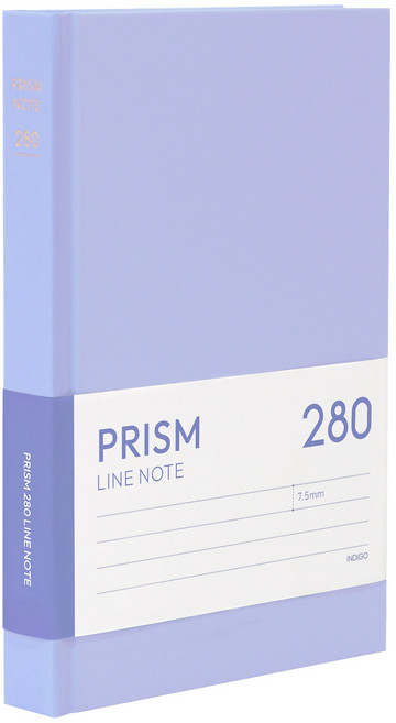 인디고 프리즘 280 라인 양장 노트 (B6 32절), 라일락
