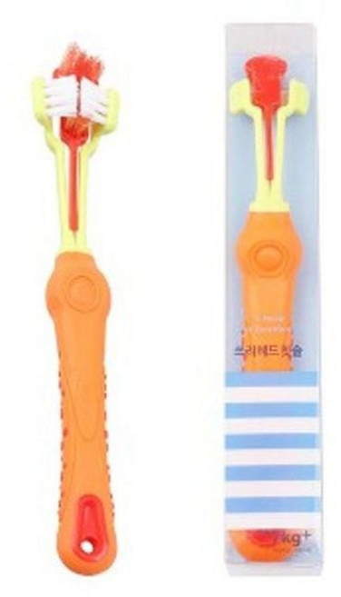강아지 칫솔 이빨 치석 제거 스케일러 3중 1개 애견칫솔 고양이칫솔_ 2027453EA