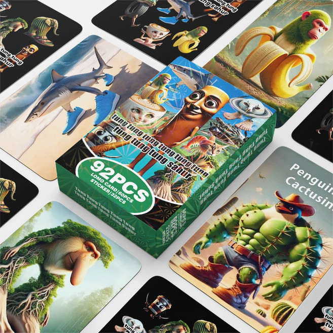 이탈리안 브레인롯 홀로그램 포토카드 스티커 통통통사후르 트랄랄레로, 30P