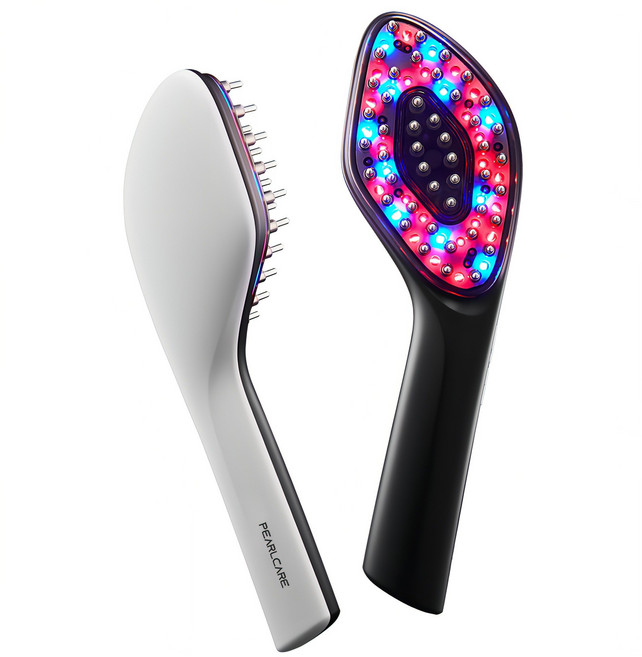 펄케어 고주파 EMS 두피 마사지기 관리기 브러쉬 헤어프로, 화이트, PL-HC3