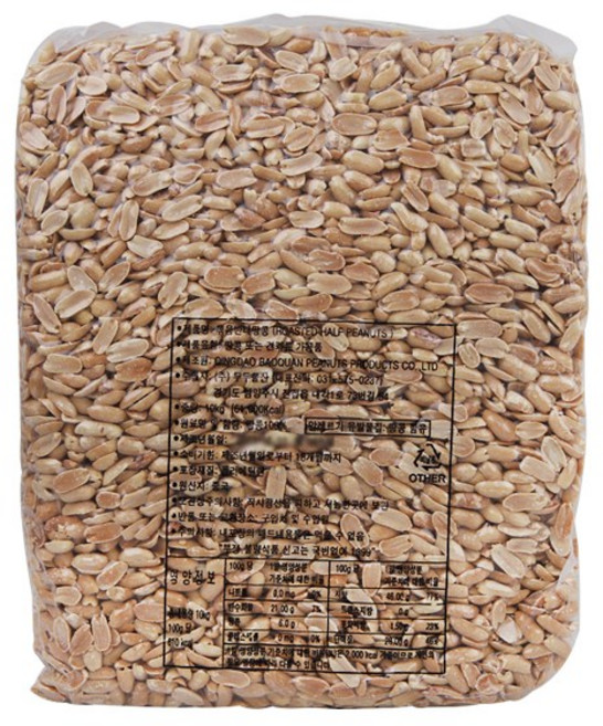 [벌크] 볶음 땅콩 반태 10kg, 1개